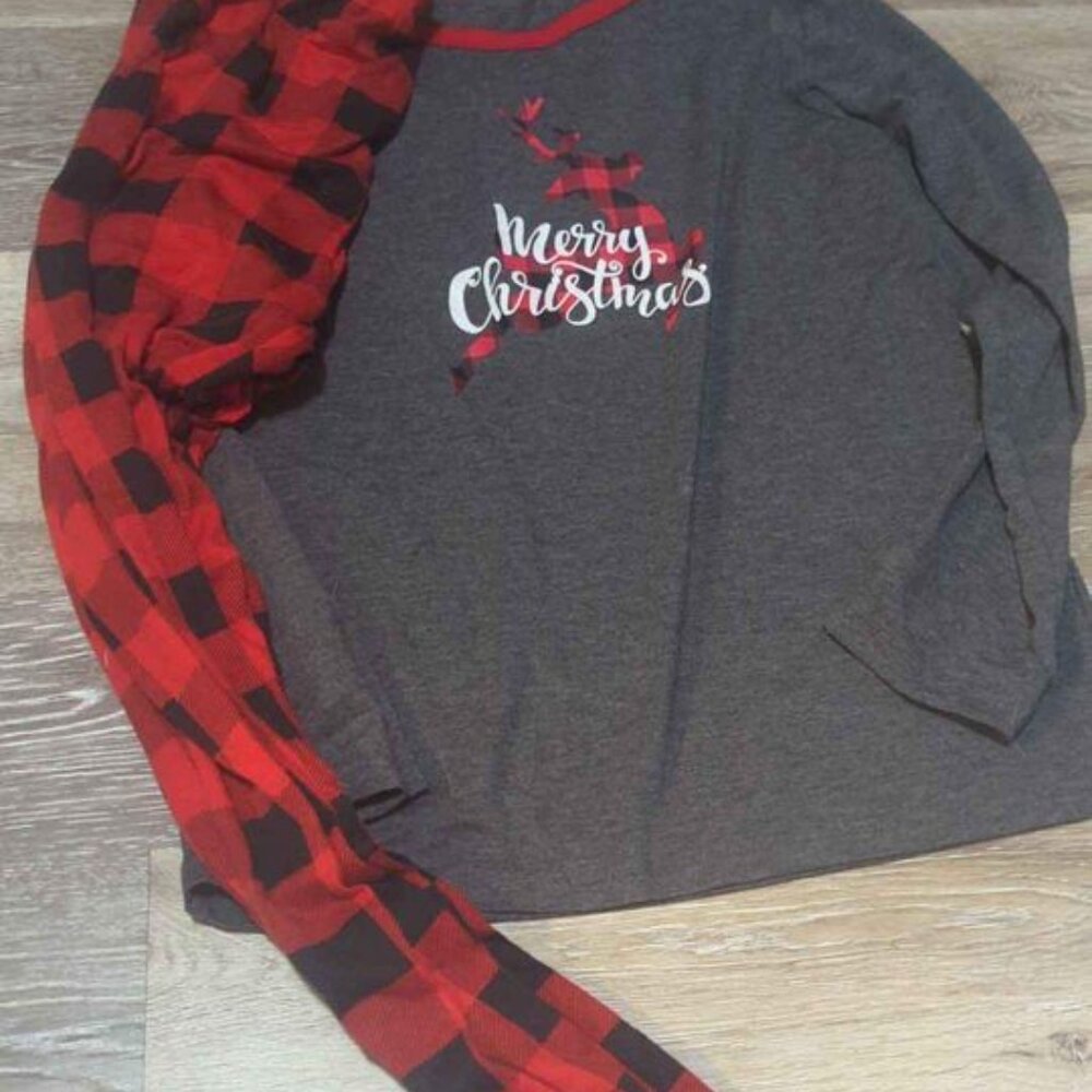 pat pat girls size 10/11 pajama merry Christmas set